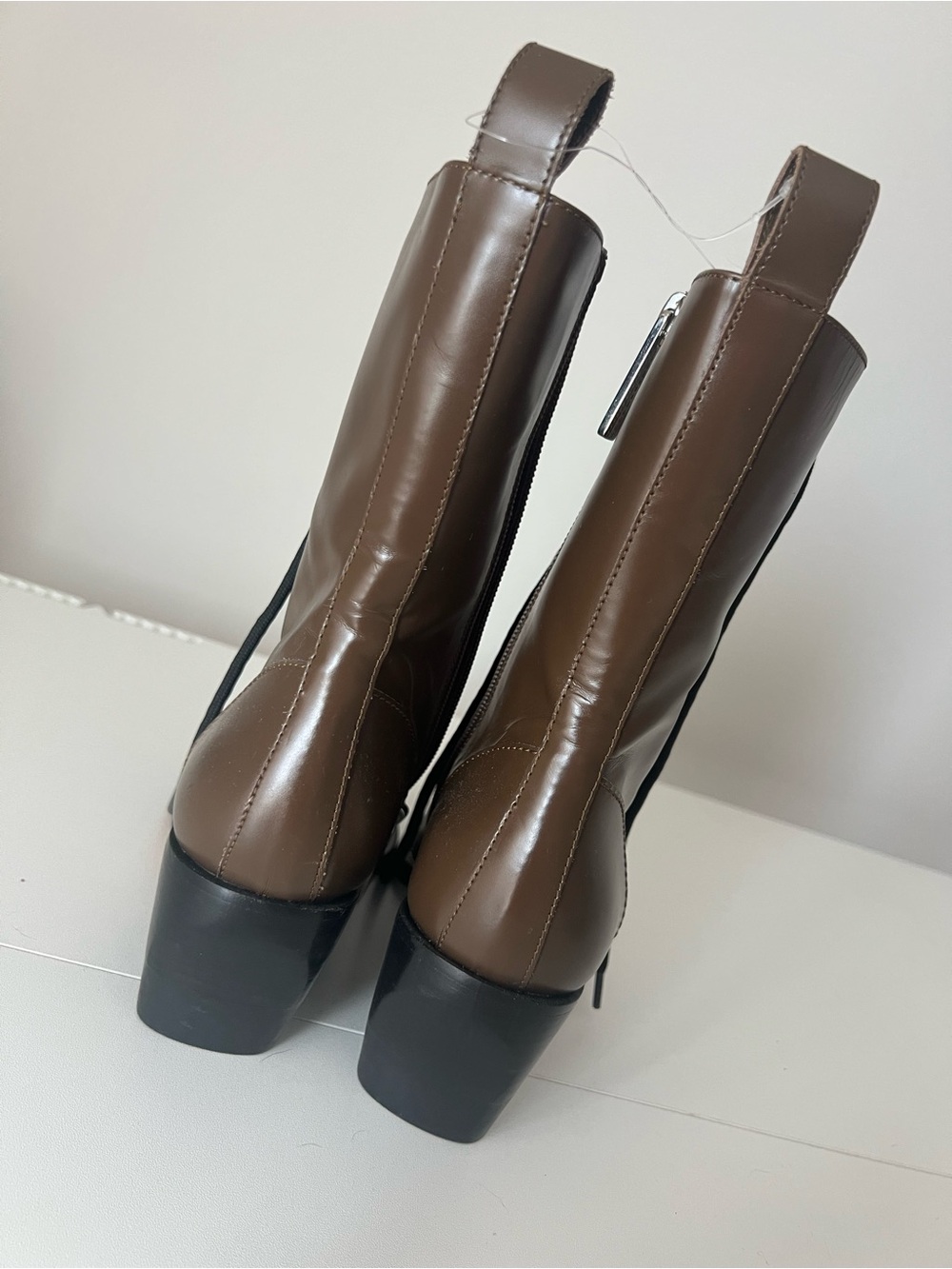 Chloé Rylee Cacao Brown Leather Lace Up Ankle Boots Size 36 - Picture 6 of 12